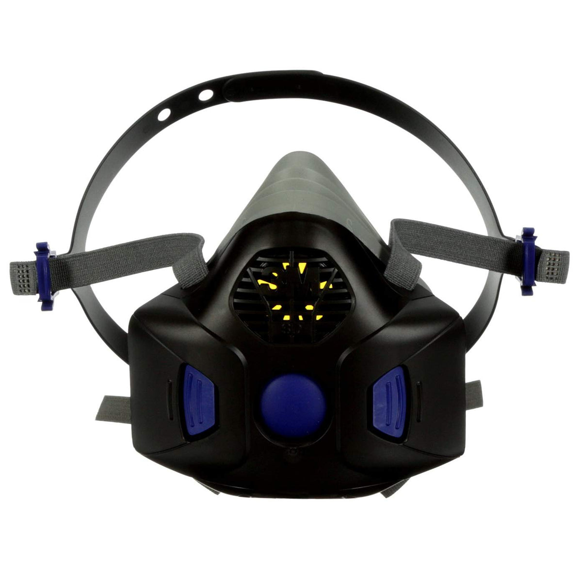 3M HF-802SD secure-click half-face respirator ready for field use and proper fit
