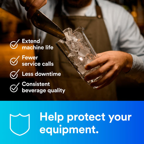 3M HF90-S built-in scale inhibitor protects equipment from mineral buildup.
