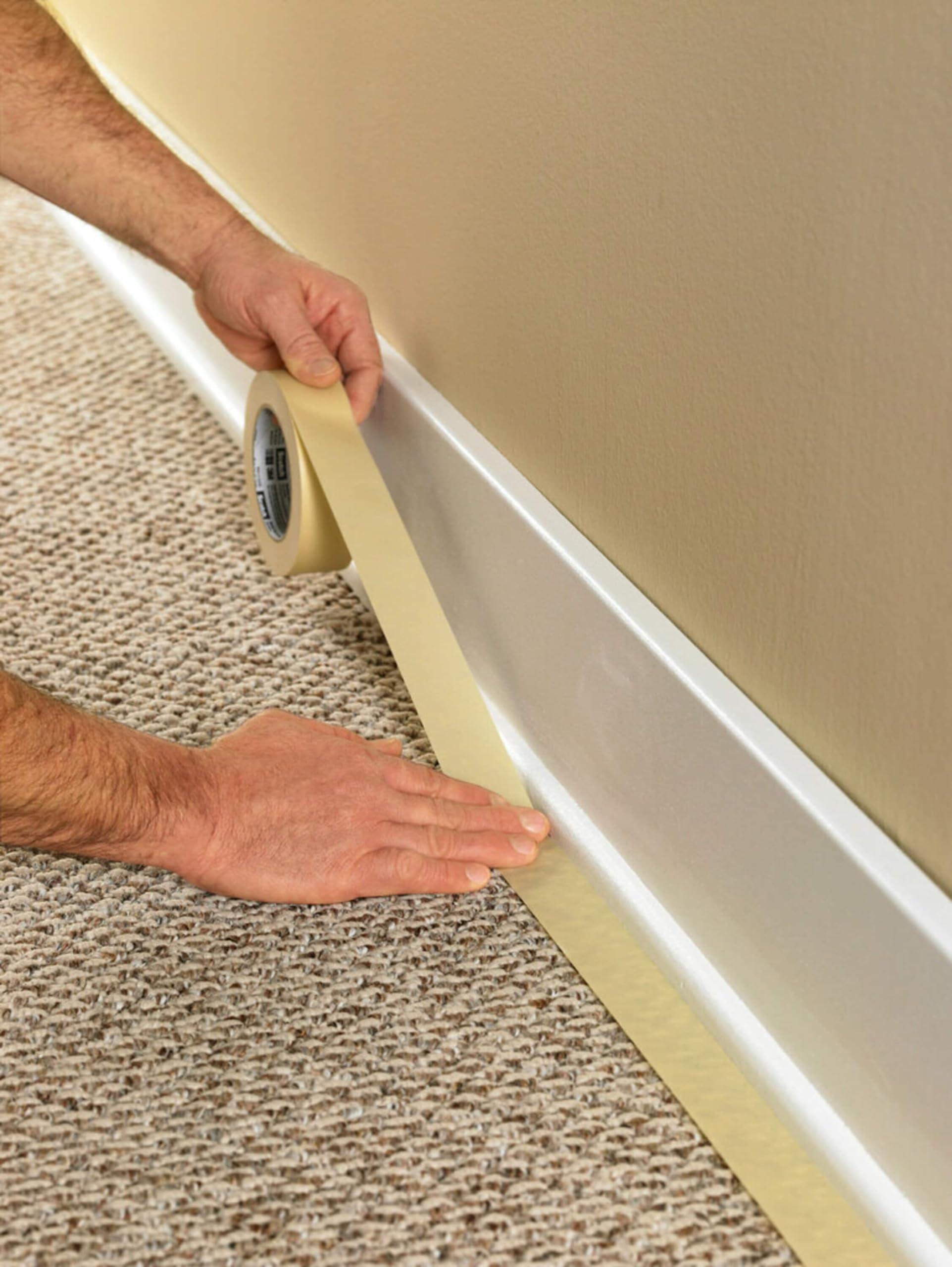 3M Highland economy masking tape resists lifting or curling during use.