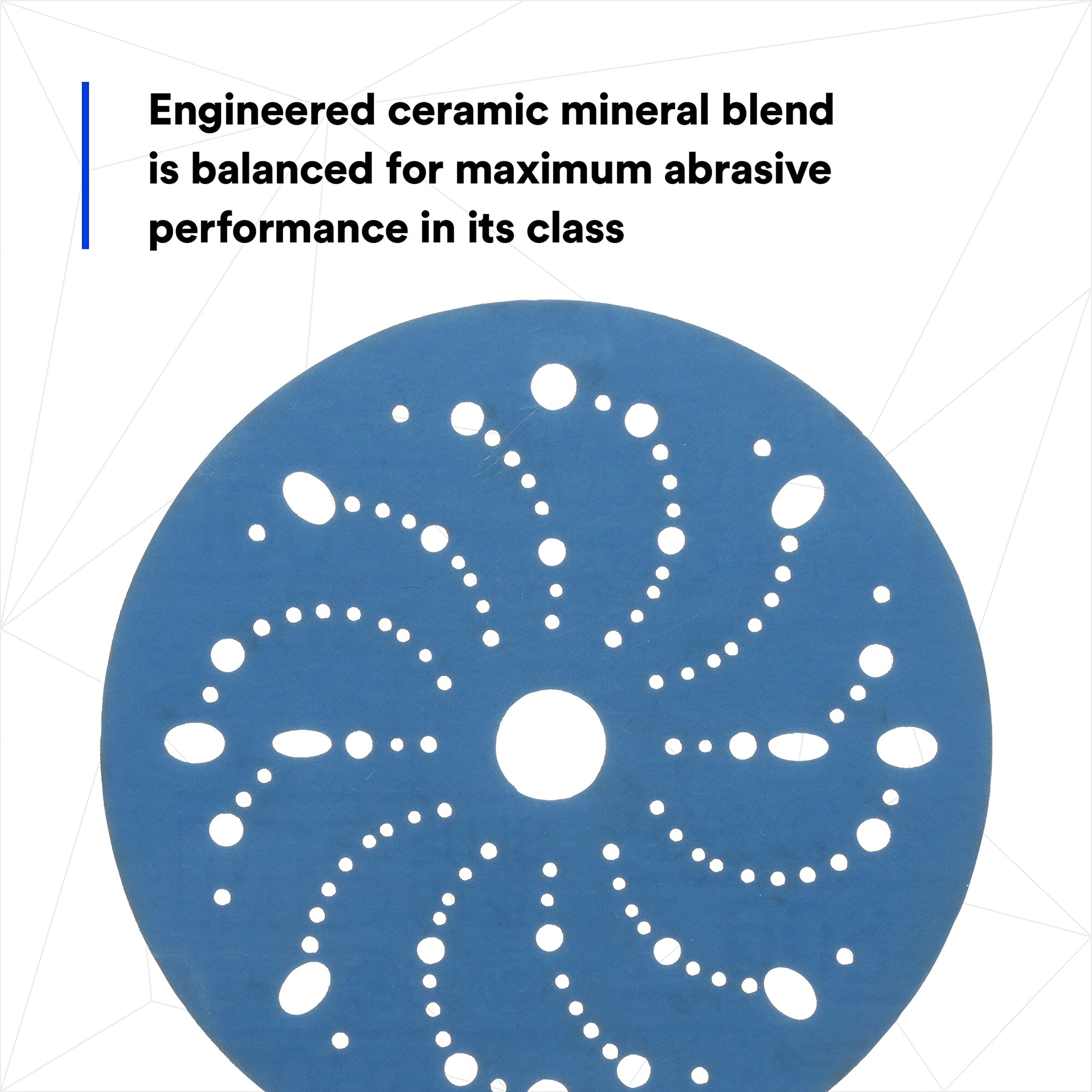 3M Hookit Blue disc anti-loading coating maintains cutting efficiency