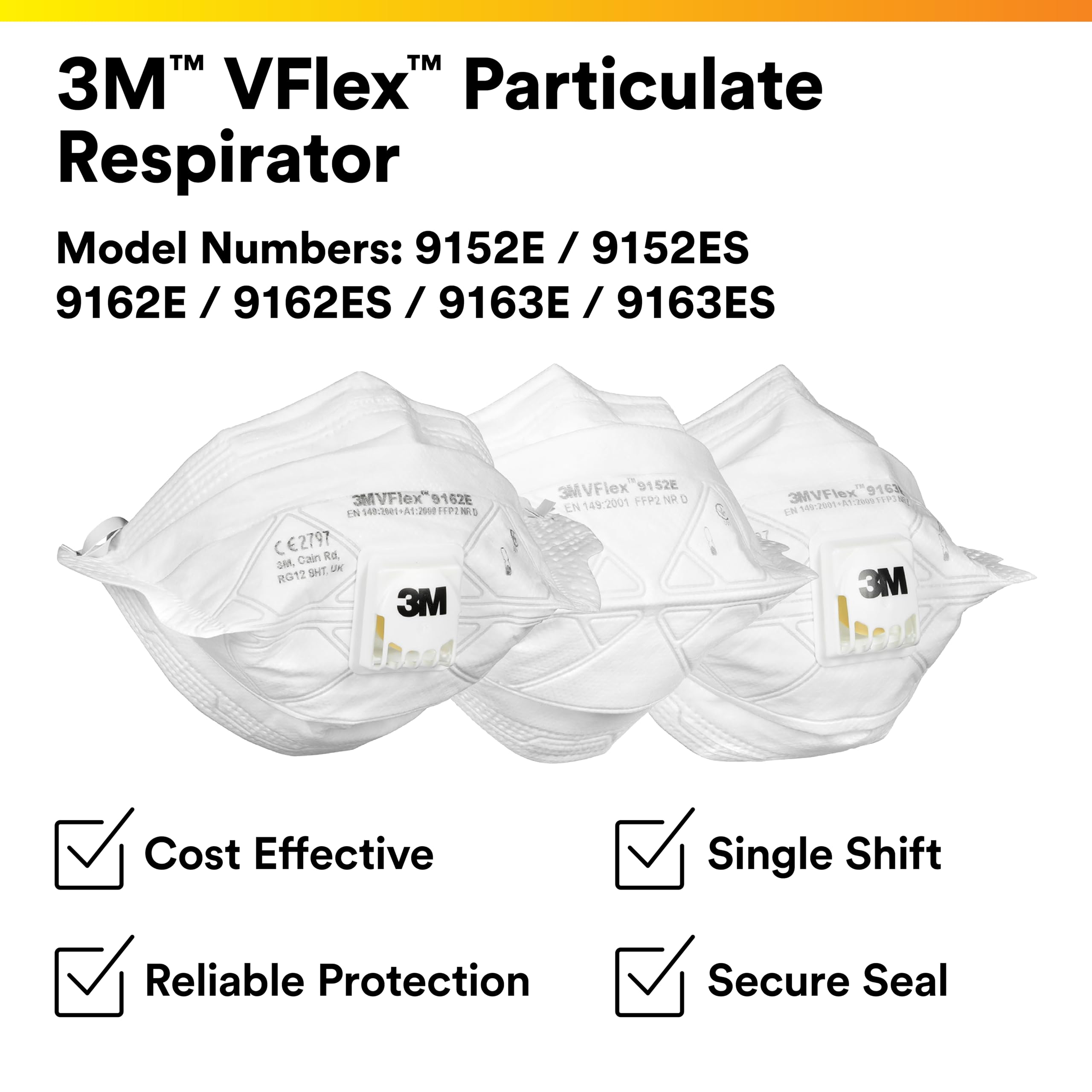 The 3M N95 respirator blocks dust during sweeping and sanding tasks.