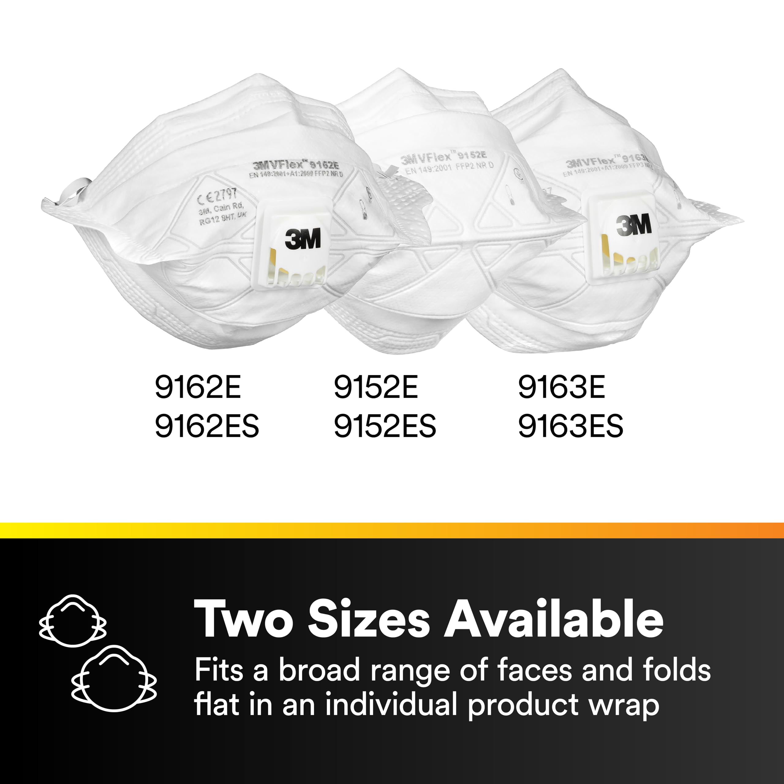 Lightweight and breathable, the 3M N95 respirator stays comfortable all day.