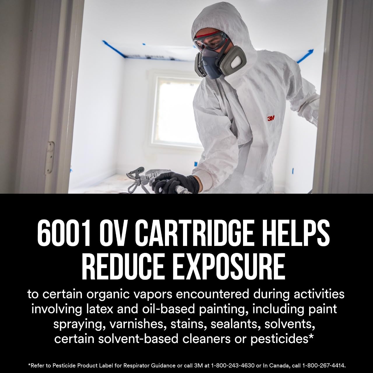 3M Organic Vapor Cartridge NIOSH-approved for certain organic vapors