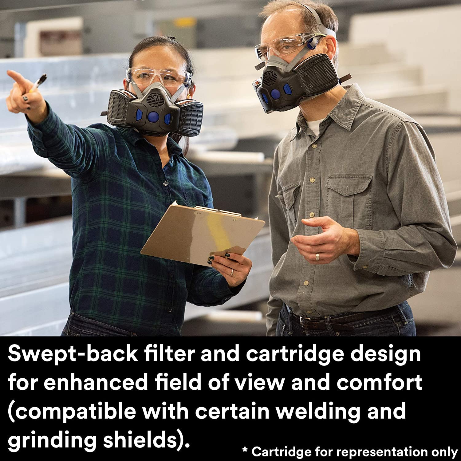 3M dual-flow cartridges reduce breathing resistance for longer wear