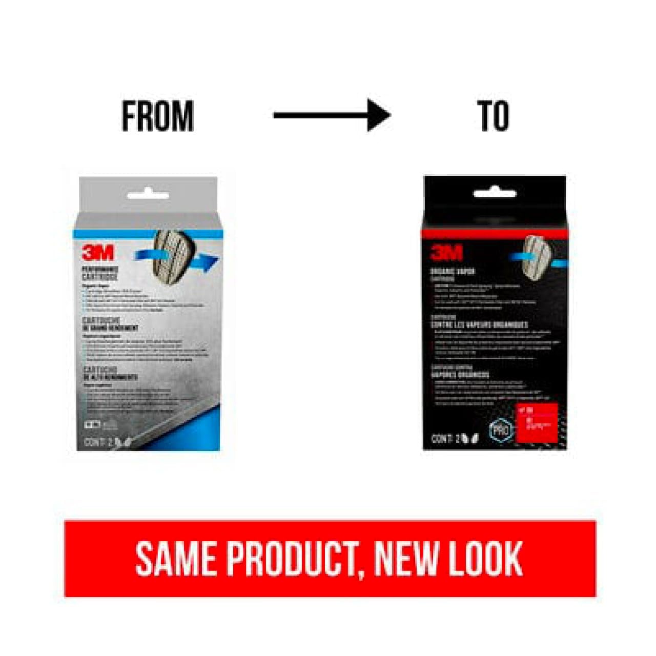 3M Organic Vapor Cartridge easy replacement to keep workflow efficient
