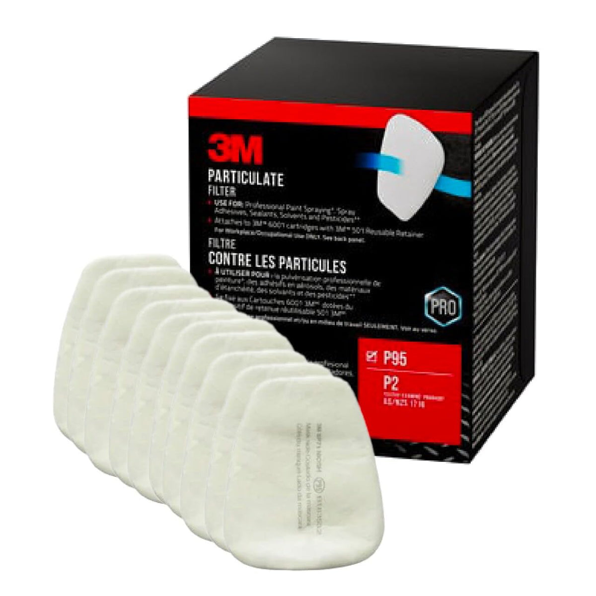 3M Particulate Filter 5P71 P95 pack of ten filters for professional use