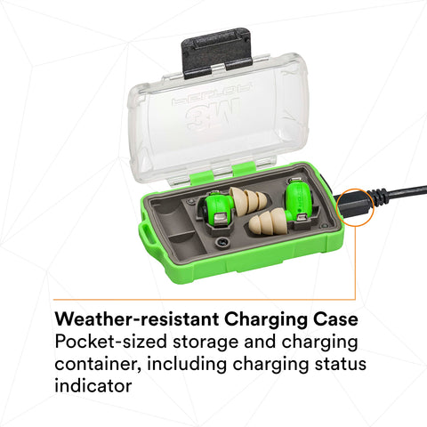 3M PELTOR EEP-100 IP54 rugged design for dusty or damp environments.