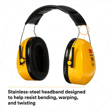 3M PELTOR Optime 98 compatible with hard hats for integrated safety.