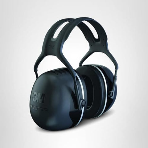 3M PELTOR X5A in worksite setting shows protective hearing gear