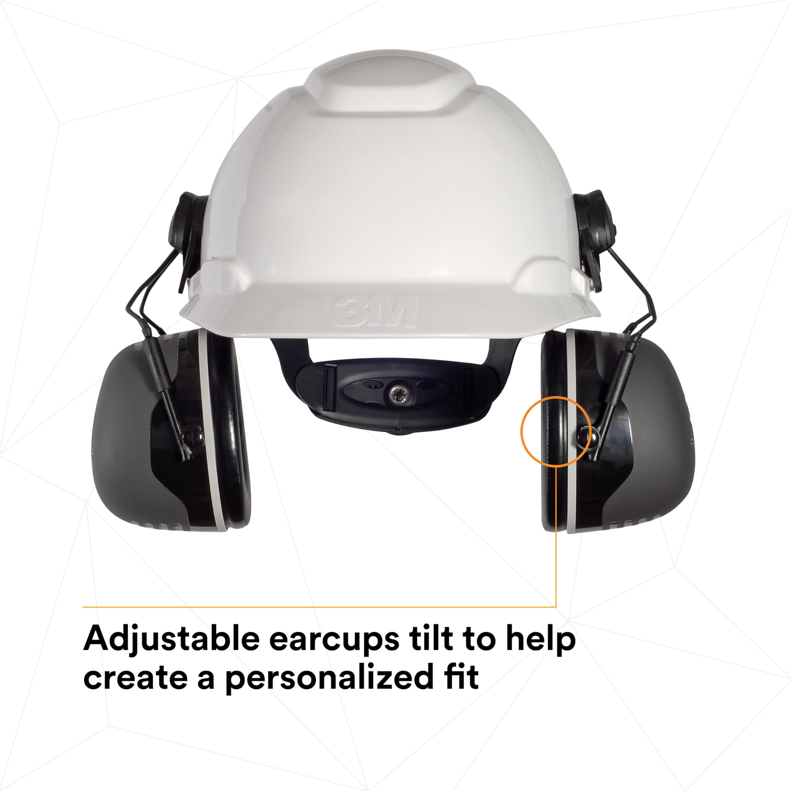 3M PELTOR X5P3E cap-style attachment with hard hat compatibility