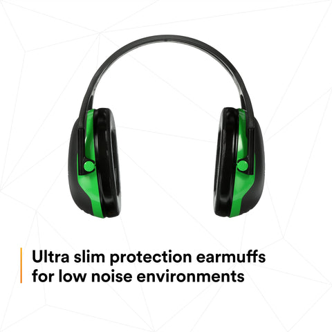 3M PELTOR X1A low-profile earcups for compact protection in tight spaces.