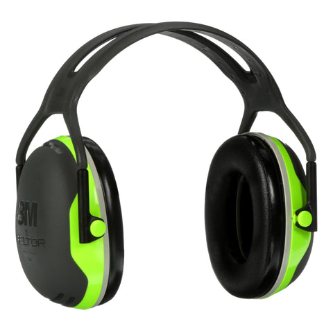 3M PELTOR X4A earmuffs with overhead headband deliver solid noise attenuation for loud environments.