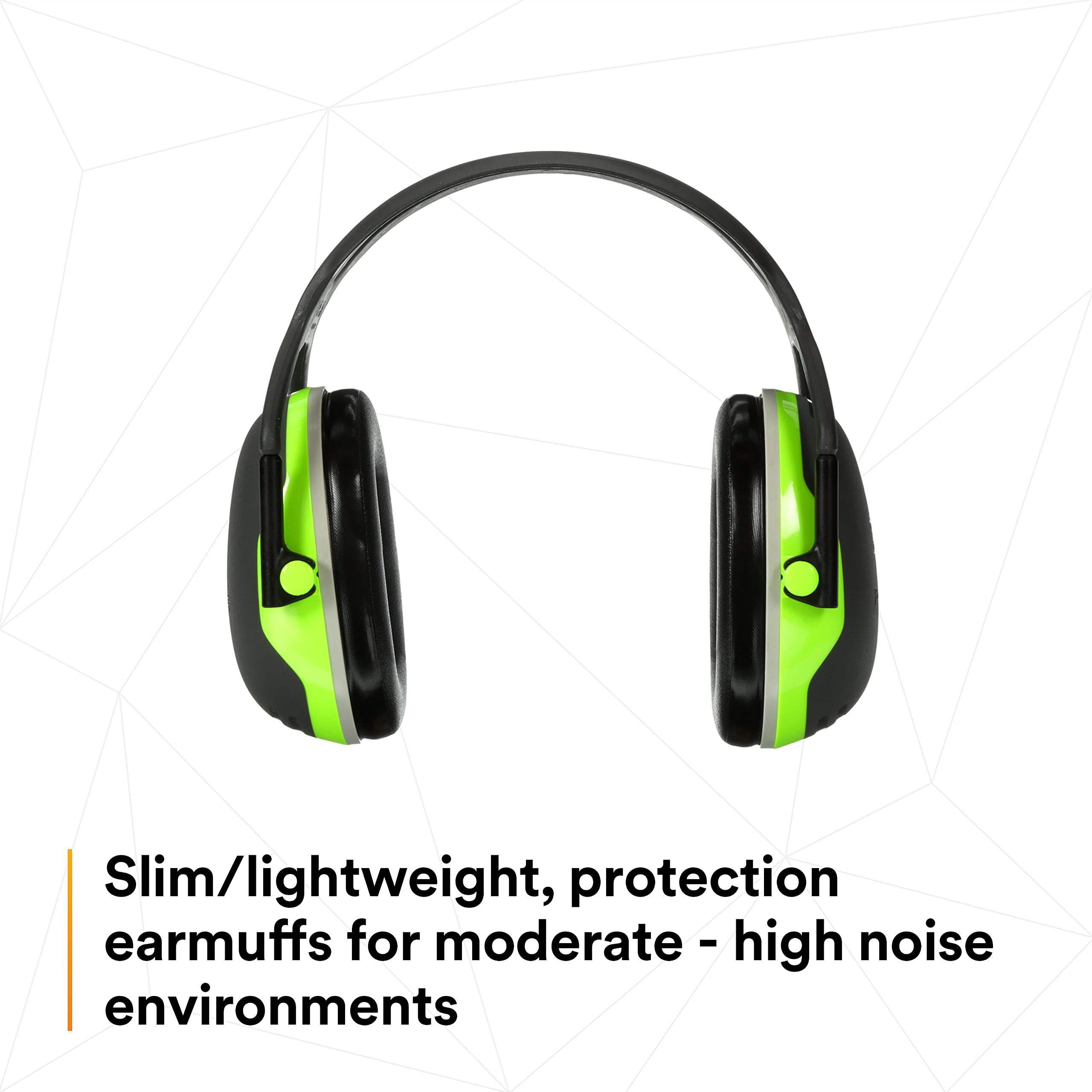 Twin headbands reduce heat buildup for extended wear comfort.