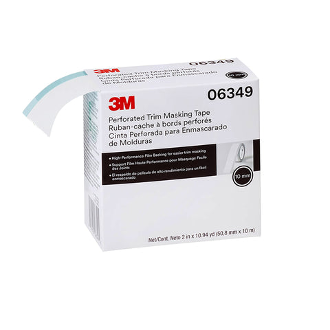 3M perforated trim tape edge lift shows precise paint edge control for moldings.