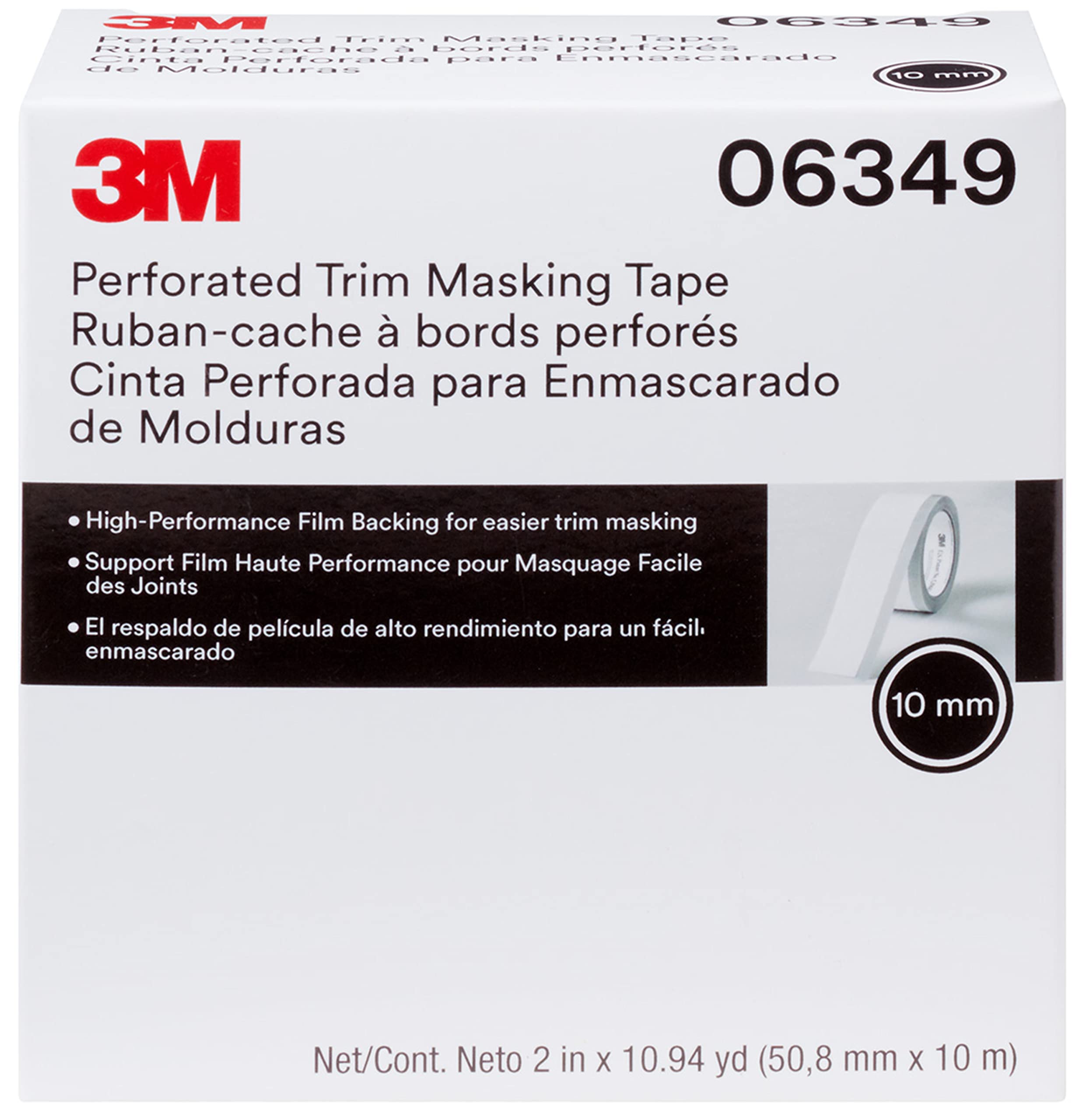 3M hard-band edge lifts molding for cleaner, concealed paint edges.