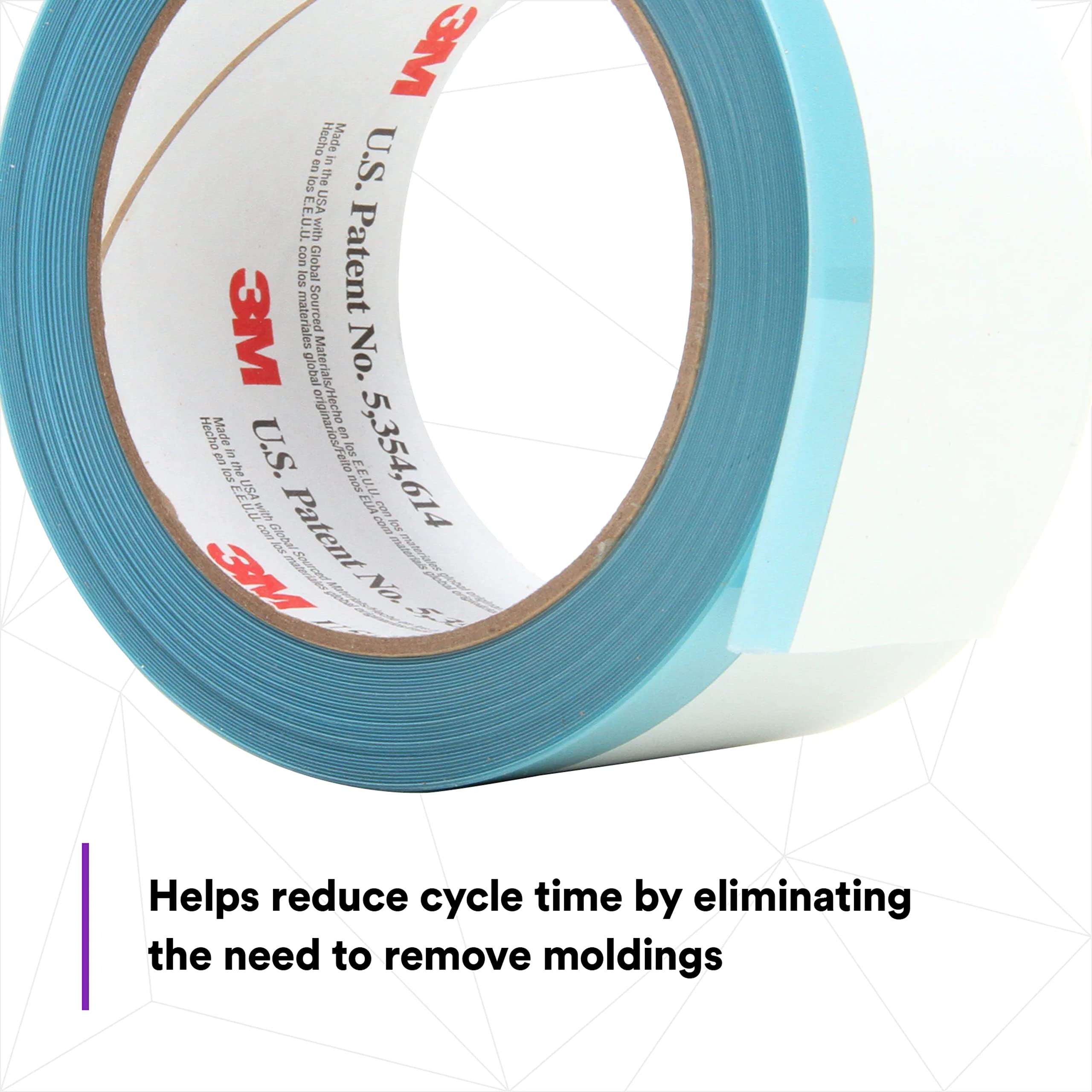 Speeds paint work by reducing the need to remove or clean moldings.