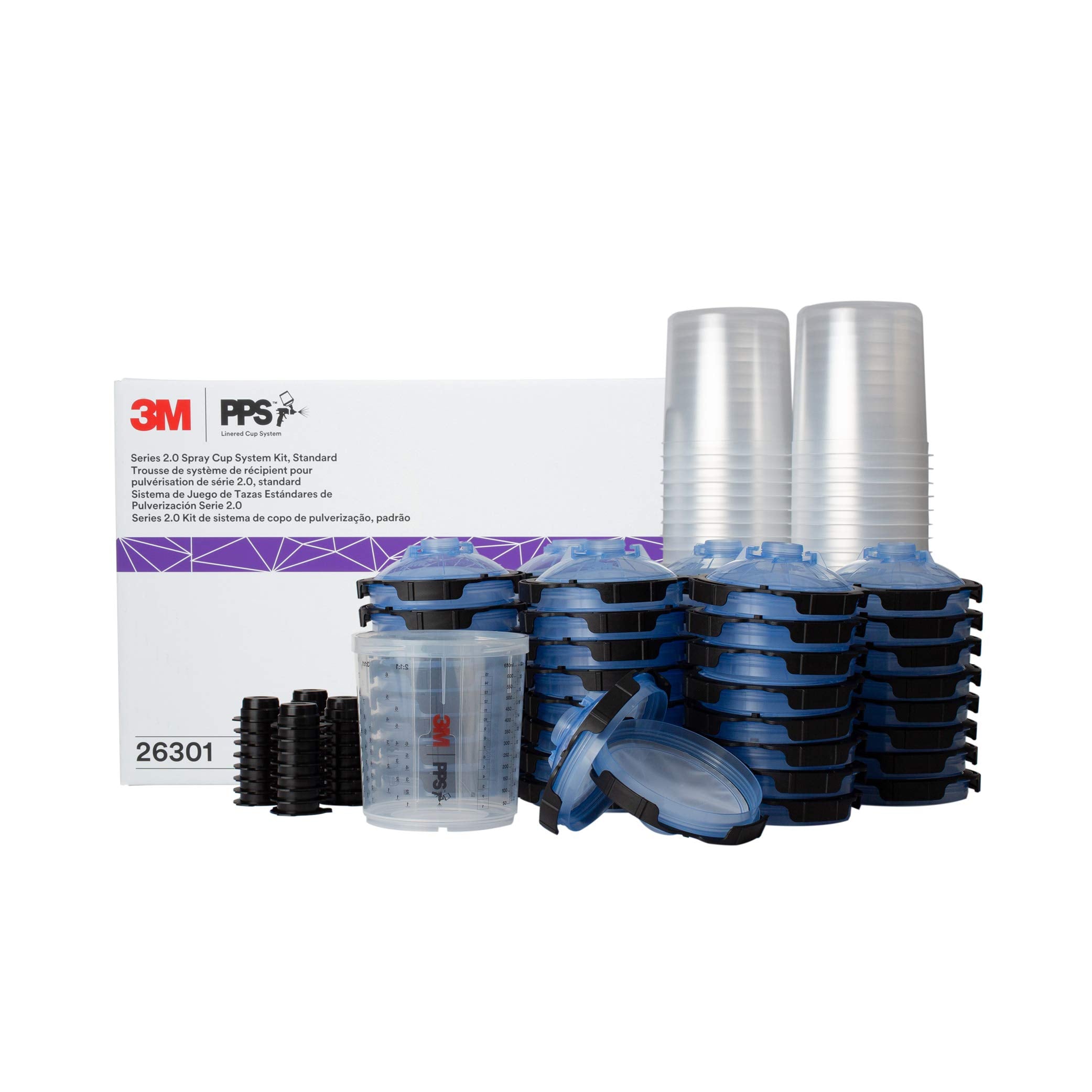3M PPS 2.0 paint cup for precise mixing in automotive refinishing