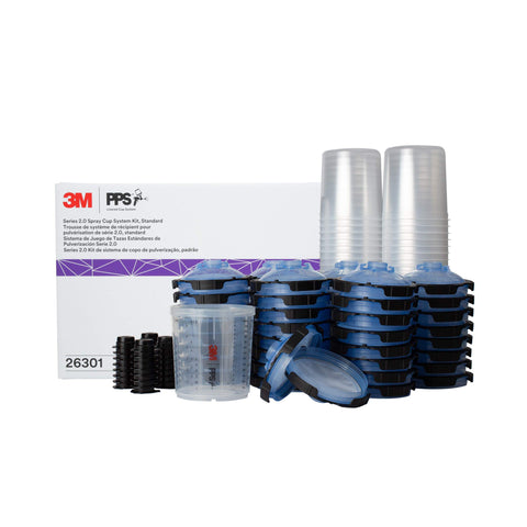 3M PPS 2.0 paint cup for precise mixing in automotive refinishing