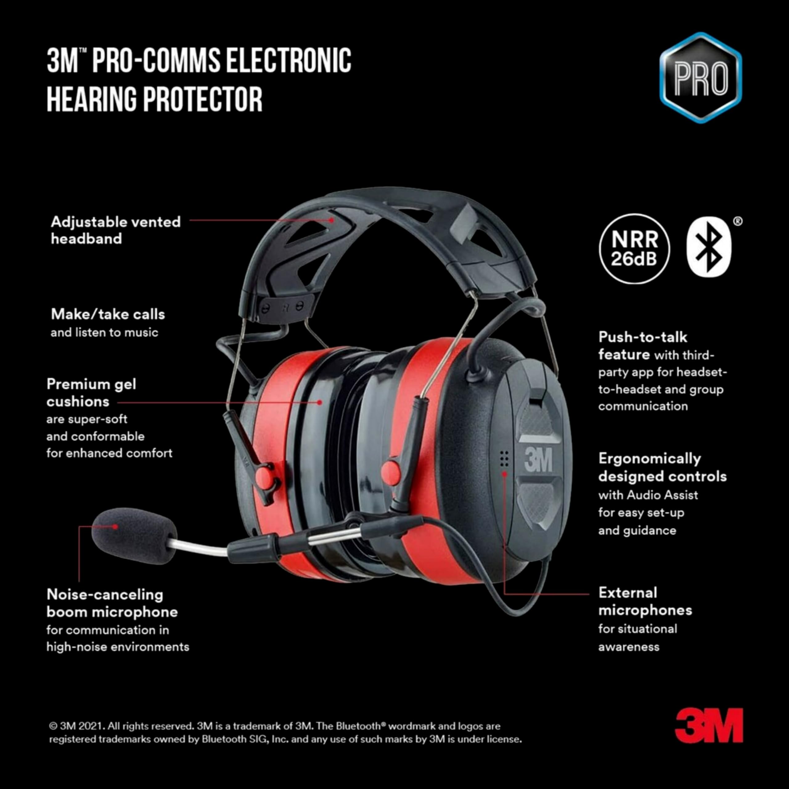 3M Pro-Comms noise-canceling boom microphone delivers clear team communication