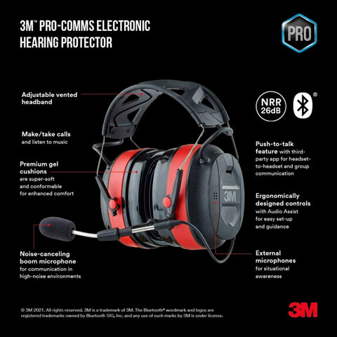 3M Pro-Comms noise-canceling boom microphone delivers clear team communication