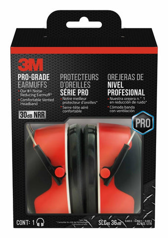 3M Pro Grade Earmuff with NRR-30dB reduces noise in busy work environments