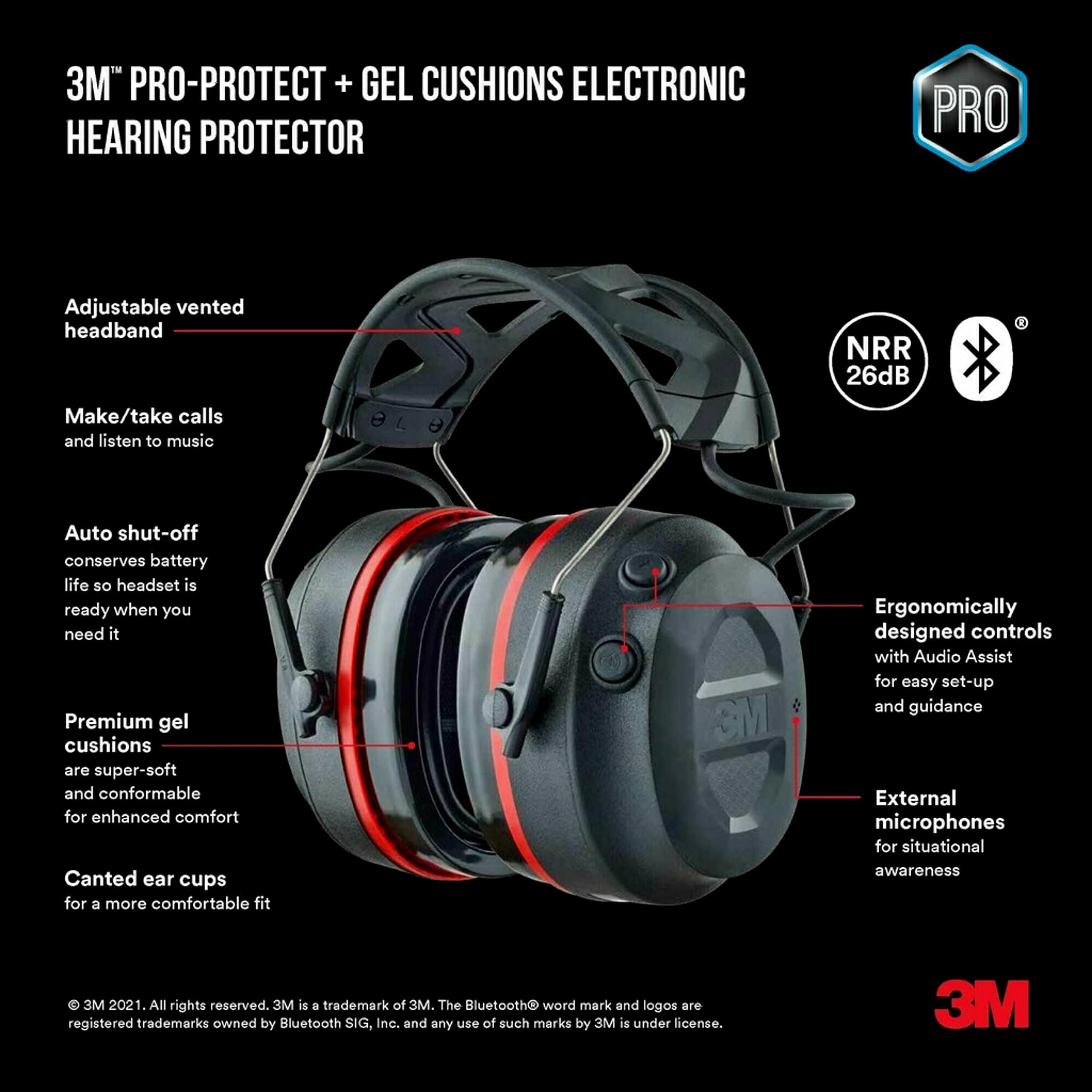 3M Pro-Protect active microphones capture conversations while filtering noise
