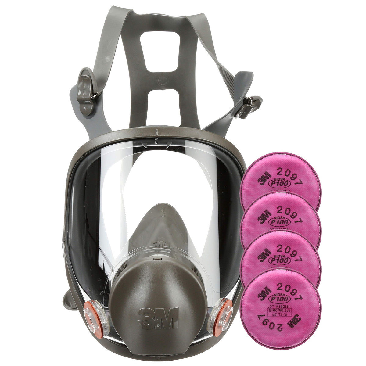 3M 6800 full facepiece in medium size for mold remediation protection
