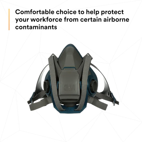3M Rugged Comfort Cool Flow valve facilitates smoother breathing during long tasks.