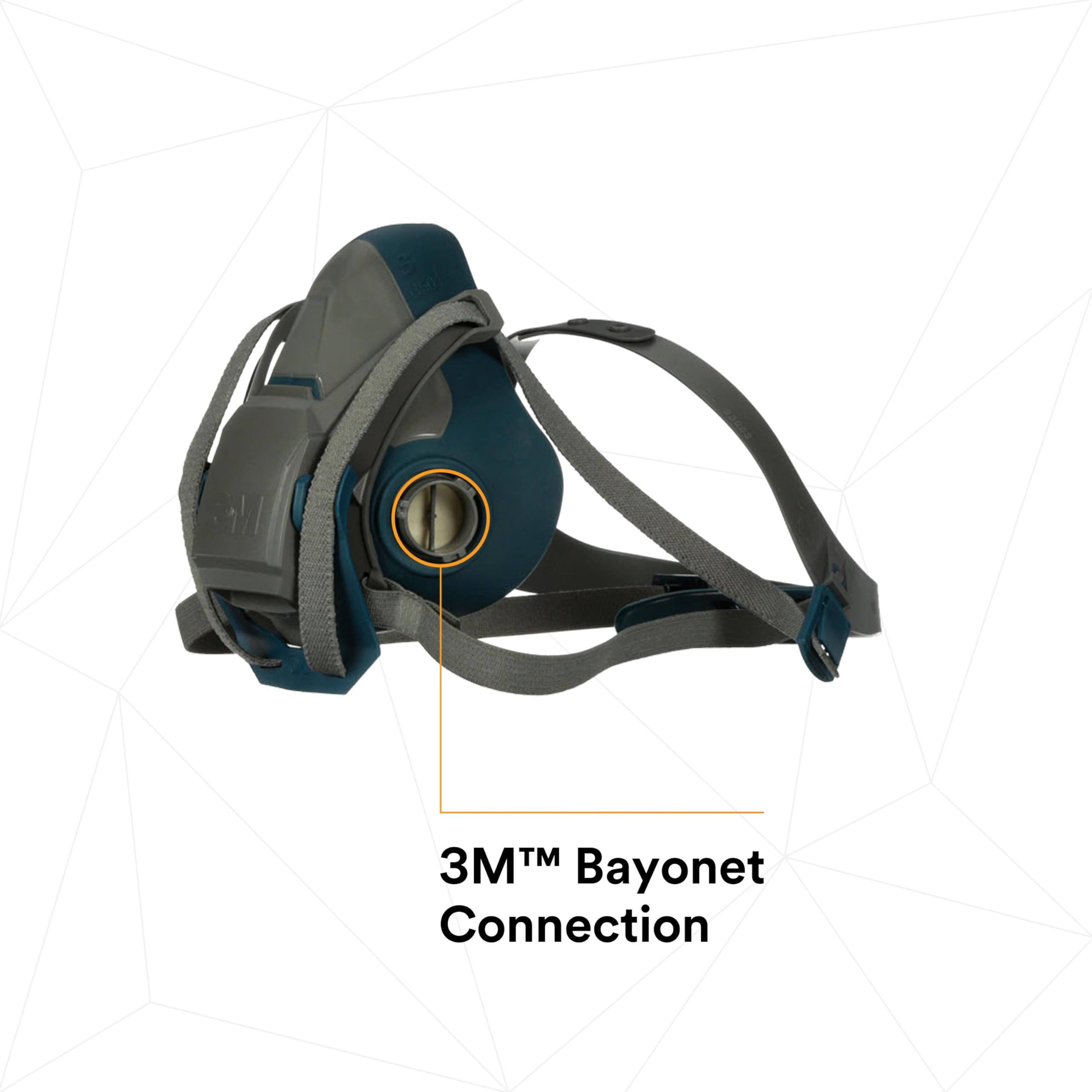 3M Rugged Comfort adjustable head harness offers secure, customizable fit.