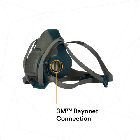 3M Rugged Comfort adjustable head harness offers secure, customizable fit.