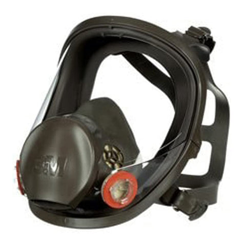 3M Safety 142-6800 grey full-face mask side view with adjustable straps