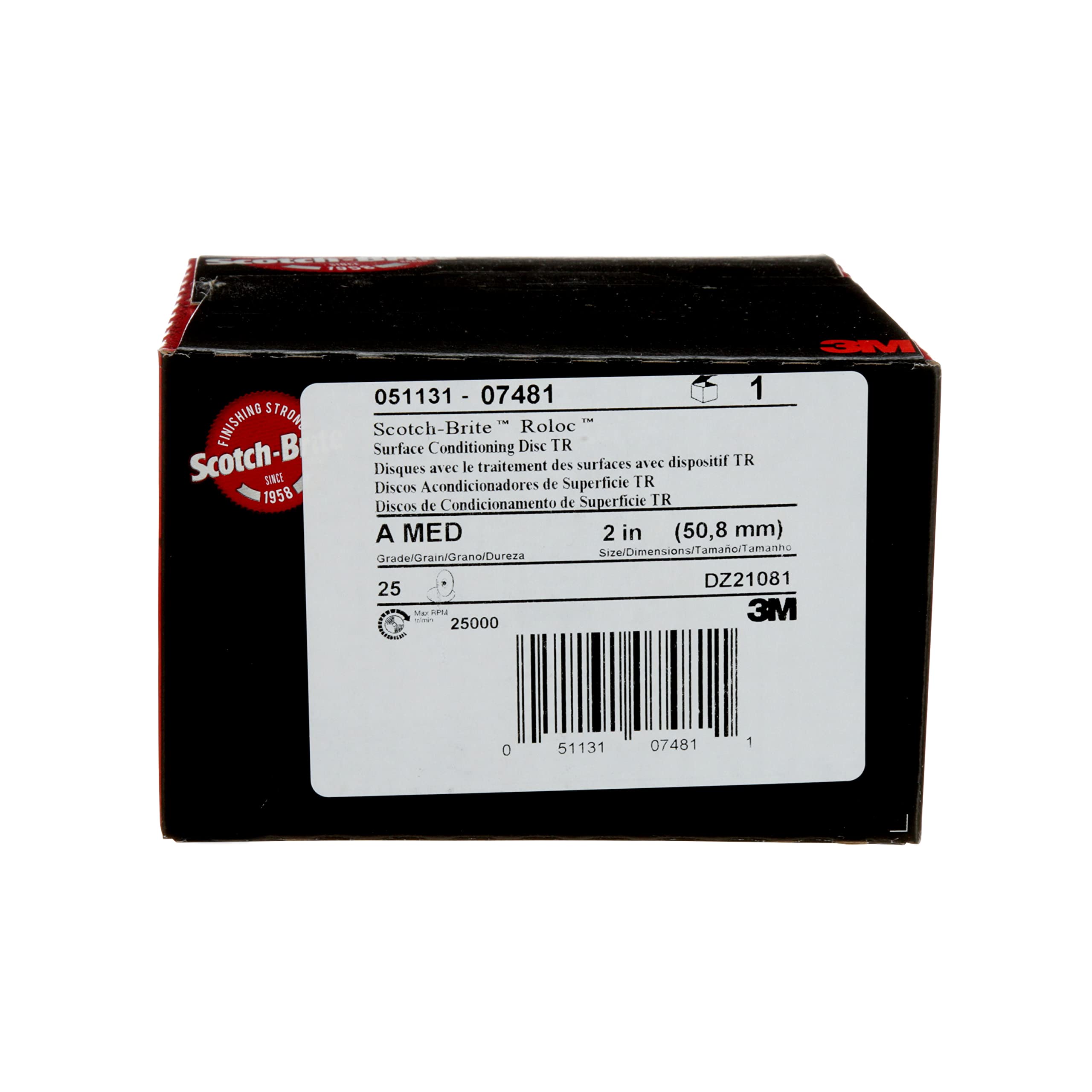 3M Scotch-Brite Roloc industrial-use disc designed for metal cleaning