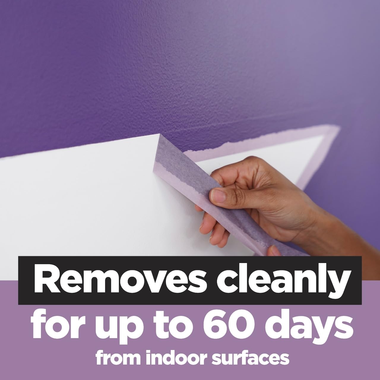 3M ScotchBlue delicate surface tape protecting a freshly painted wall