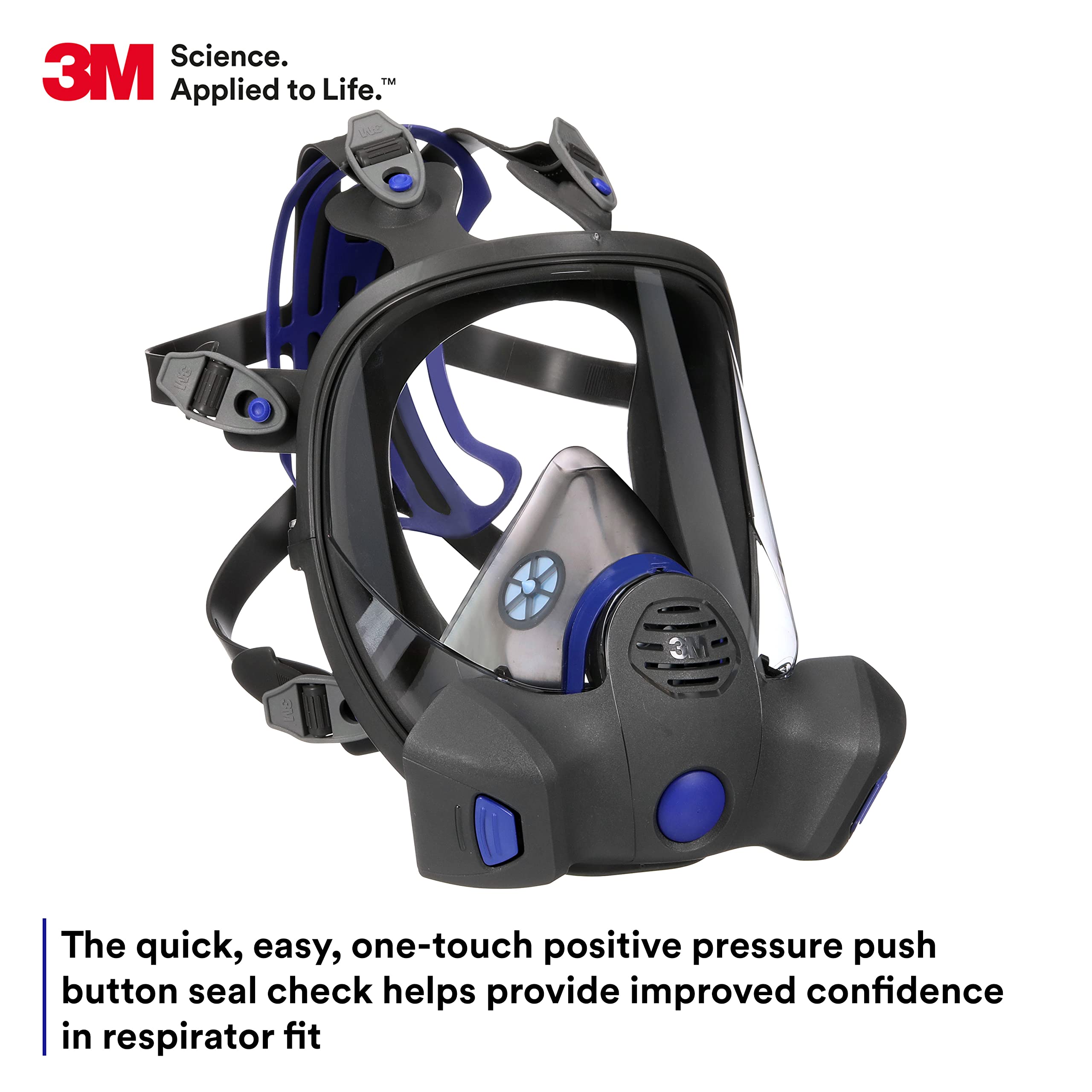 3M Secure Click FF-800 seal check button for quick fit verification