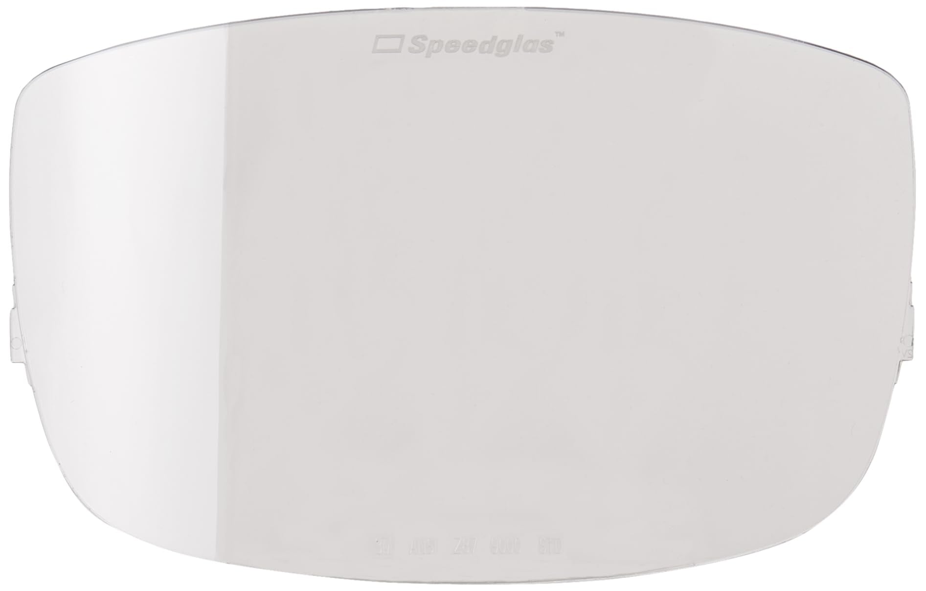 3M Speedglas 9000 outside protection plate close-up shows pack, extends filter longevity and visibility.