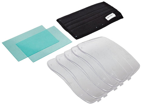 3M Speedglas starter kit with outside protection plates for clear weld visibility and protection.