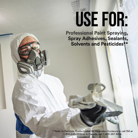 Ideal for spray painting and solvent based projects with filtration