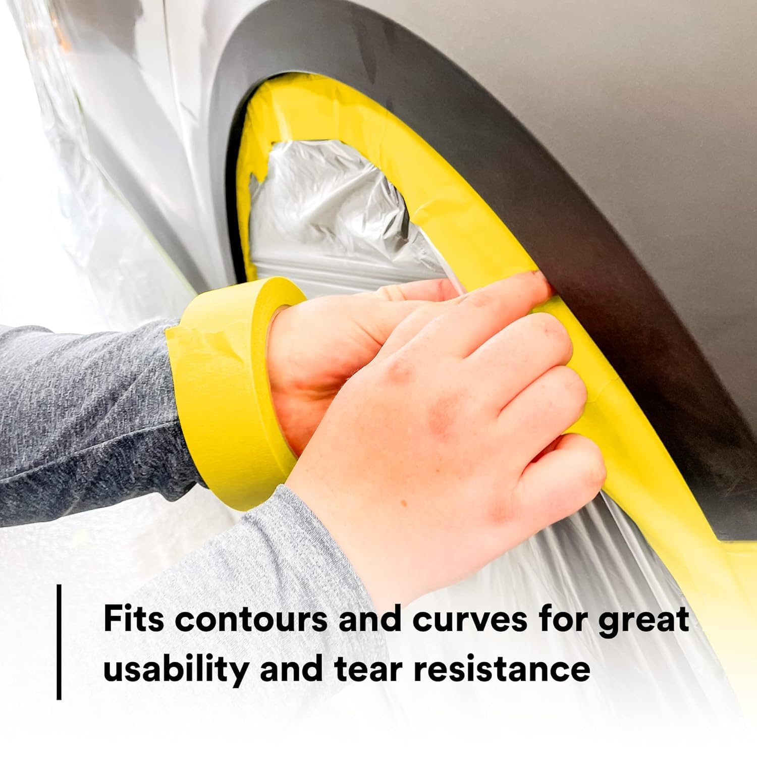 Solvent and moisture resistance helps maintain sharp lines during coating