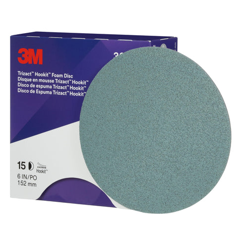 Blue foam backing supports even wear and smooth finishing on curves.