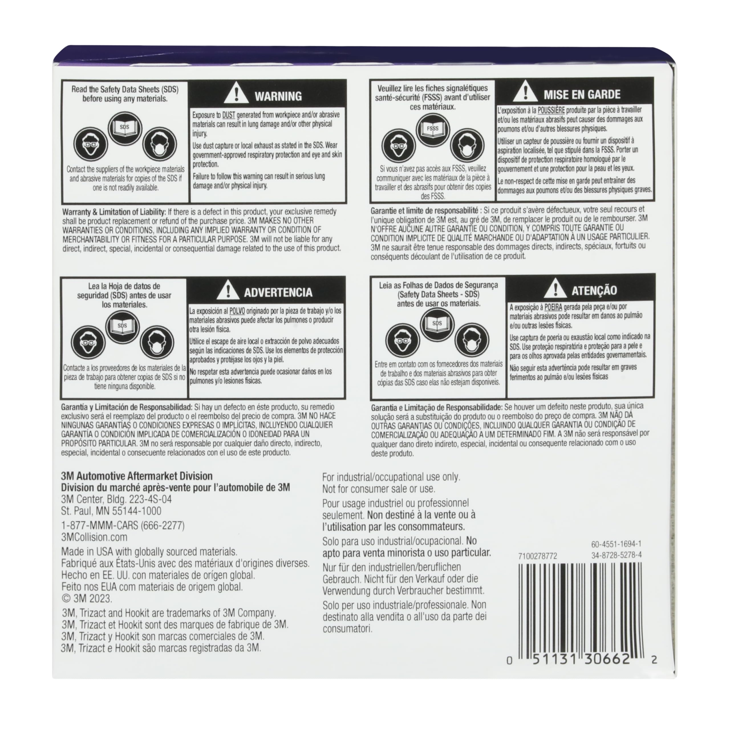 Designed for industrial and occupational professional use.