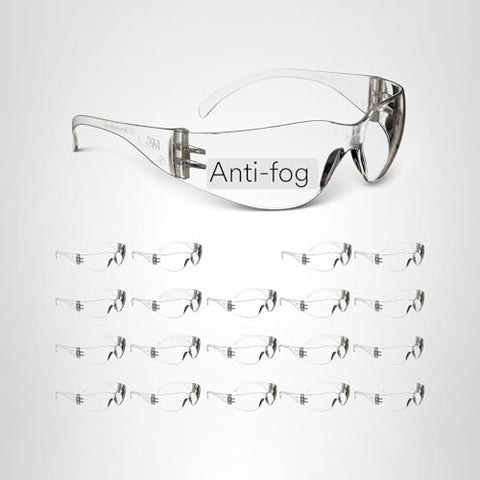 3M Virtua clear lenses with UV protection for indoor and outdoor work