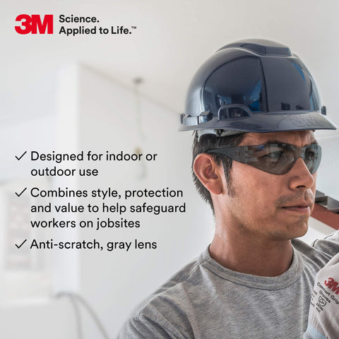 3M Virtua gray lenses absorb 99.9 UV rays for outdoor tasks