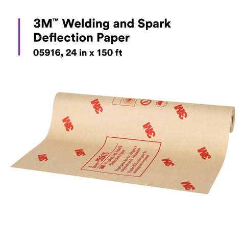 3M Welding Deflection Paper 05916 adhesive backing enables quick installation
