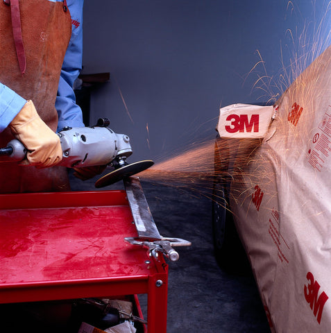 3M Welding and Spark Deflection Paper 05916 suitable for industrial use and shields the work area