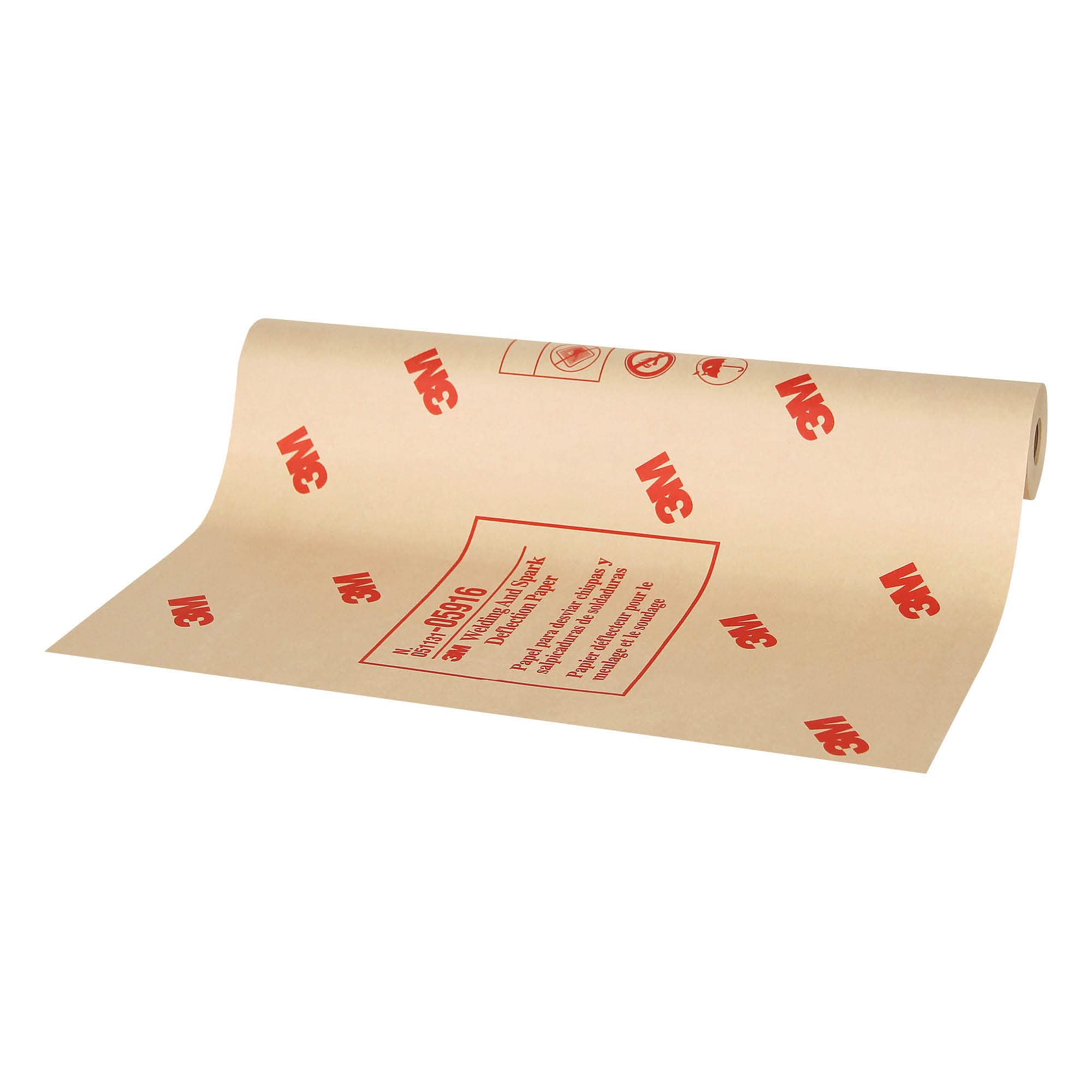 3M Welding and Spark Deflection Paper 05916 roll shields sparks during welding