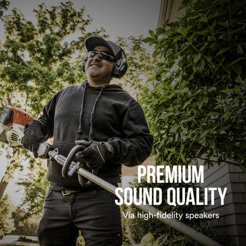 3M WorkTunes Connect 40+ hour battery for extended wear without frequent charging