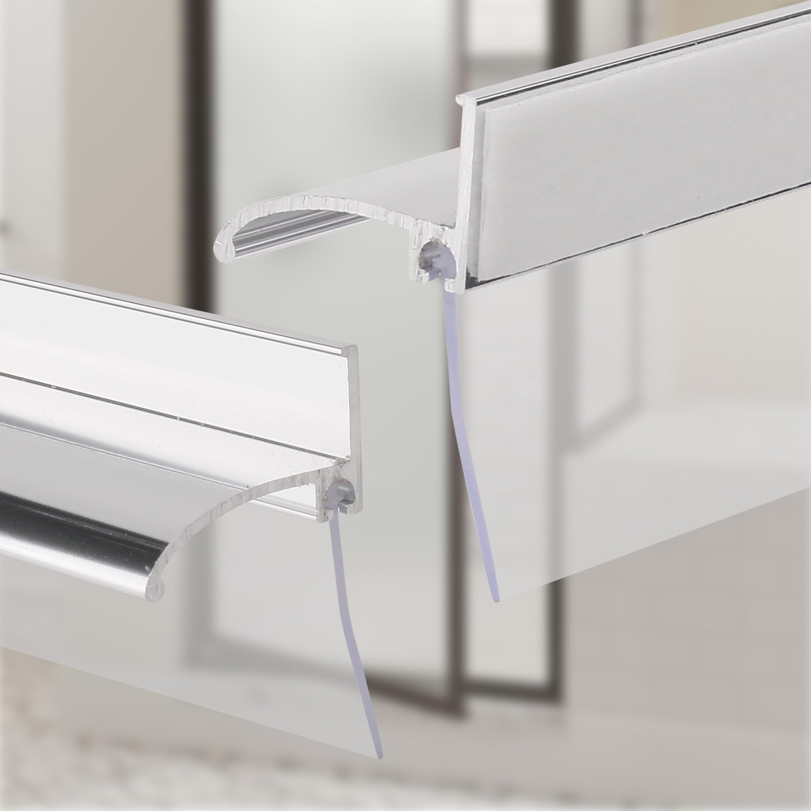 Adjustable fit works with varying shower sizes and rental bathrooms.