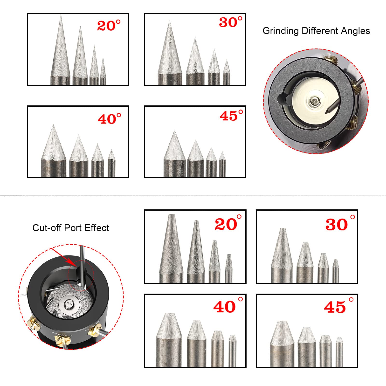 3mirrors brass guide screws enable concentric grinding and stability