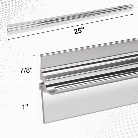 3MIRRORS chrome bottom deflector showing durable water deflection.