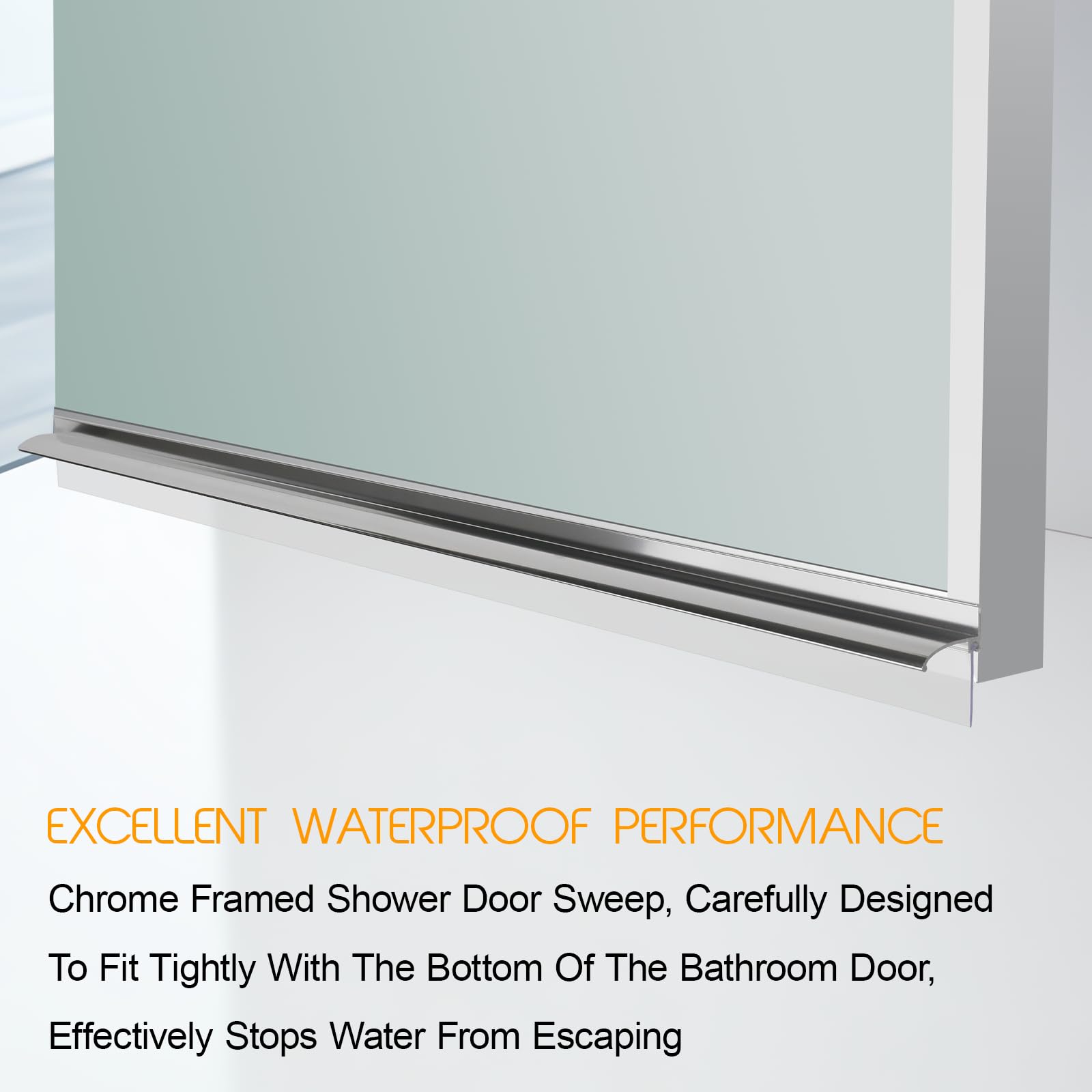 Durable chrome finish withstands humid bathrooms and daily use.